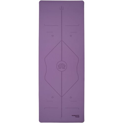 Профессиональный каучуковый коврик для йоги с покрытием Non-Slip Namaste Team 183*68*0,5 см - Purple