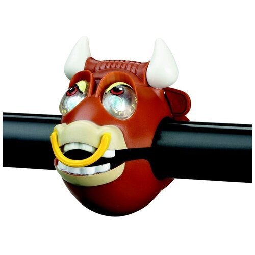 Фонарик для самоката Crazy Safety Bull, 11 см, коричневый