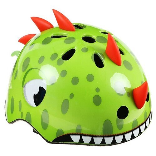 Шлем детский CORSA 'Дракоша' размер М, цвет зелёный 7521354