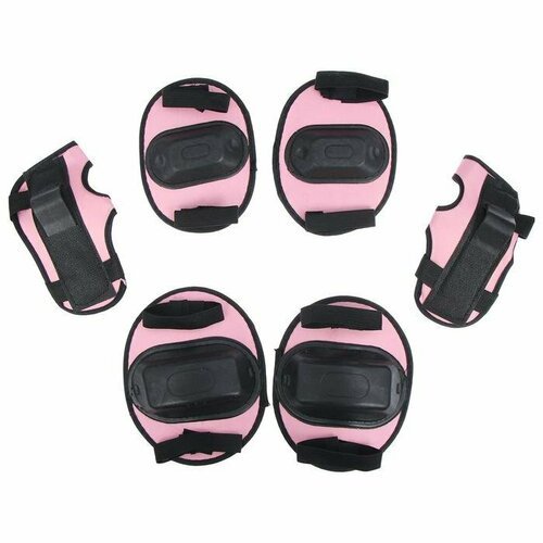 Защита роликовая ONLYTOP, р. S, цвет розовый (комплект из 5 шт)