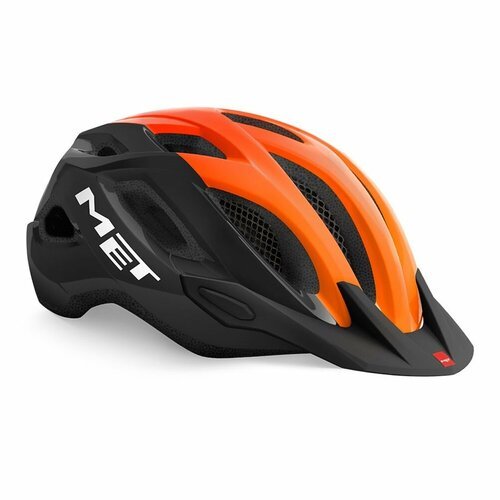 Велошлем Met Crossover Helmet (3HM109) 2022, цвет Чёрный/Оранжевый, размер шлема XL (60-64 см)