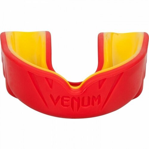Боксерская капа взрослая, спортивная, защитная для зубов Venum Challenger - Red/Yellow