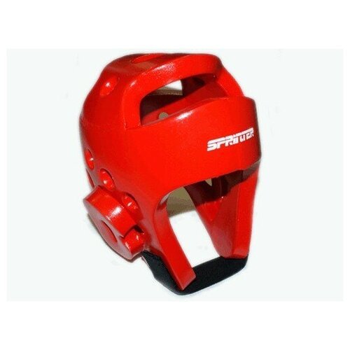 Шлем для тхеквондо/ шлем для единоборств ZTT. Размер М. Цвет: красный.