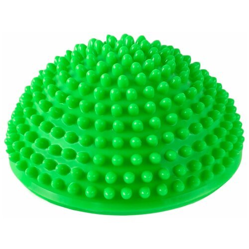 Массажер балансировочный, полусфера надувная CLIFF 16см, зеленая