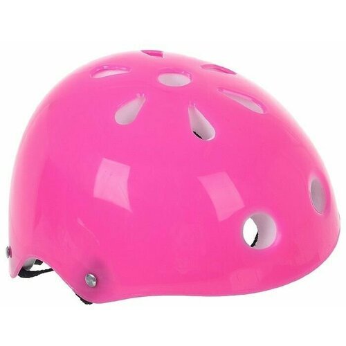 Шлем защитный детский, обхват 55 см, цвет розовый