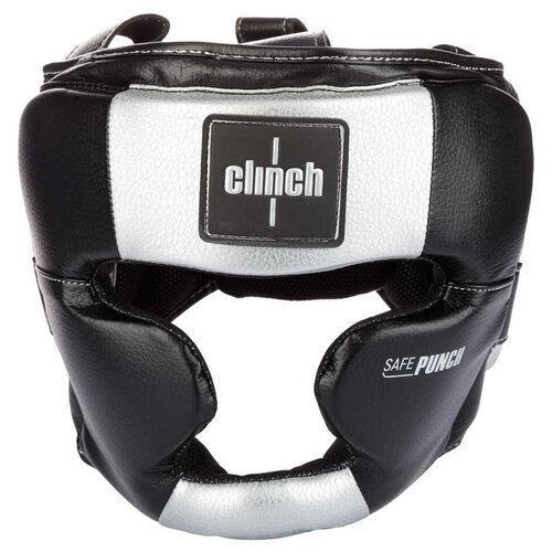 Шлем боксерский Clinch Punch 2.0 Full Face черно-серебристый (размер L)