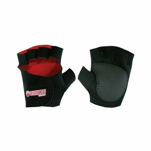 Перчатки для фитнеса Grizzly 8732-04, атлетические, 2 шт, черный (S)