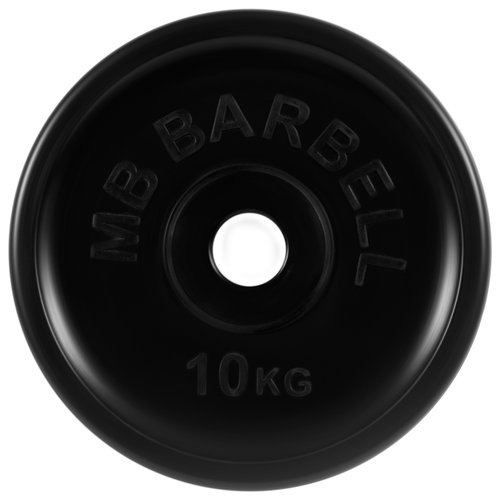 Диск MB Barbell Евро-Классик MB-PltBE 10 кг 1 шт. черный