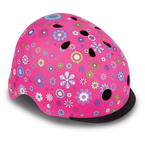GLOBBER Шлем ELITE LIGHTS XS/S (48-53см) розовый (507-110)