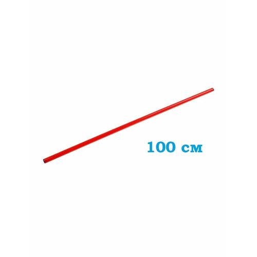 Палка гимнастическая для ЛФК пластиковая Mr.Fox, длина 100 см, красный