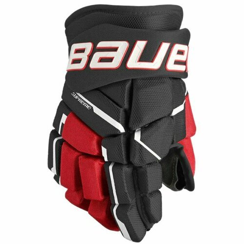 Перчатки хоккейные BAUER Supreme M5 Pro S23 JR 1061904 (10 / черный-красный)