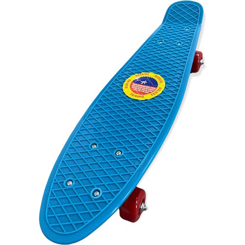 Скейт борд для детей и подростков 55*15 см / пенни борд для детей / лонгборд / skateboard / круизер голубой