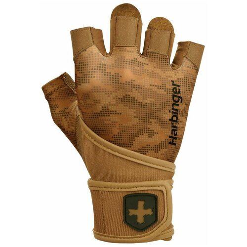 Фитнес перчатки Harbinger PRO WW 2.0, унисекс, коричневые, M