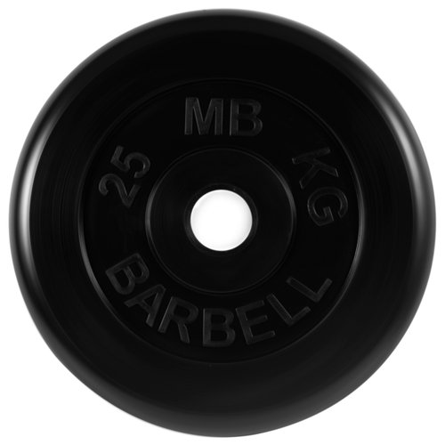 Диск MB Barbell Стандарт MB-PltB/C51 25 кг 1 шт. черный