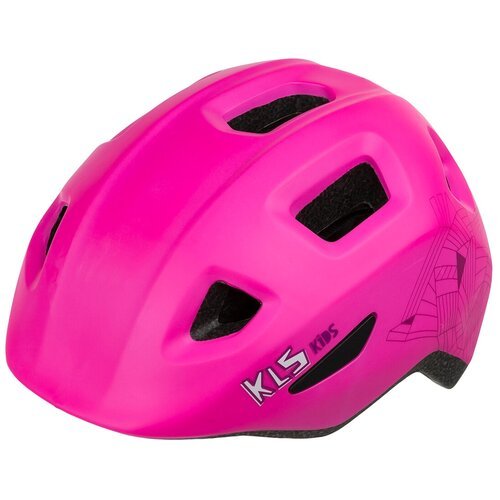 Шлем KLS ACEY розовый XS (45-49см). Двухкомпонентное литьё, 10 вент. отверстий, светоотражающие стикеры