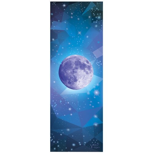Коврик Your Yoga Moon, 178х61 см синий 0.35 см