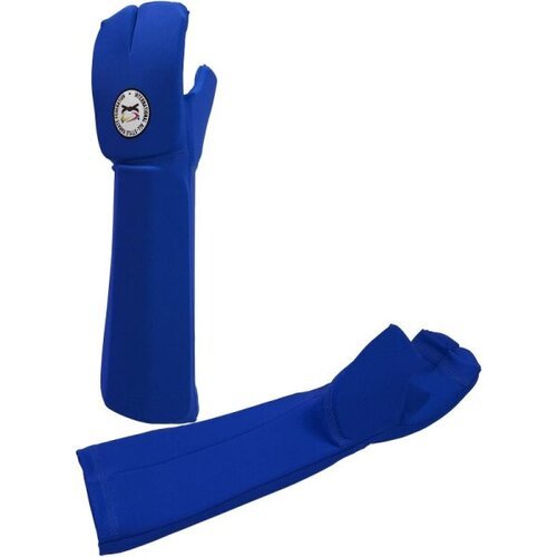 Накладки с защитой предплечья для Ножевого боя Рэй-Спорт IASKF (Синий, L)