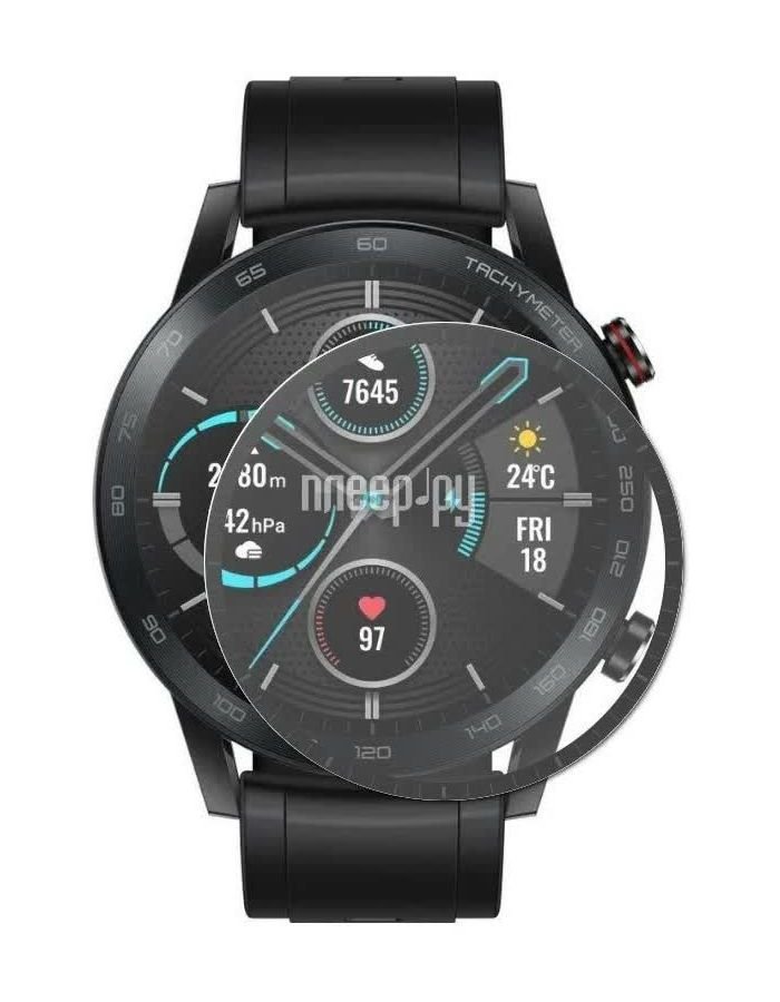 Стекло защитное Barn&Hollis Samsung Galaxy Watch 4 (40mm) Full screen (3D), черный