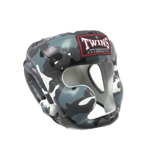 Боксерский шлем Twins FHGL3AR Camo Grey (XL)