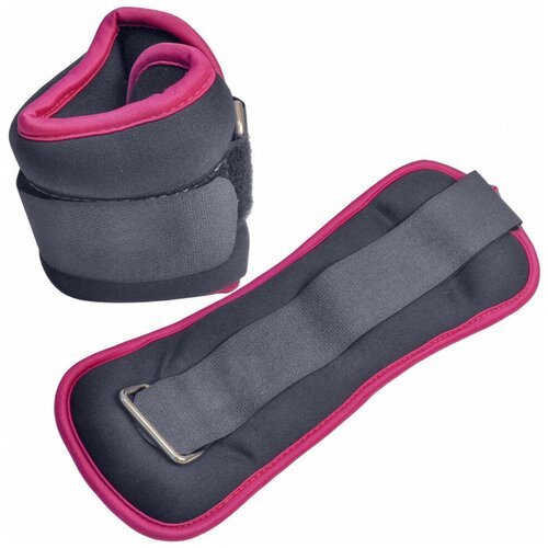 Утяжелители ALT Sport HKAW104-4, 2х1,5кг, нейлон, в сумке, черный с фиолетовой окантовкой