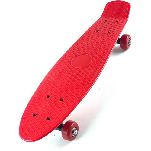 Скейт борд для детей и подростков 55*15 см / пенни борд для детей / лонгборд / skateboard / круизер красный