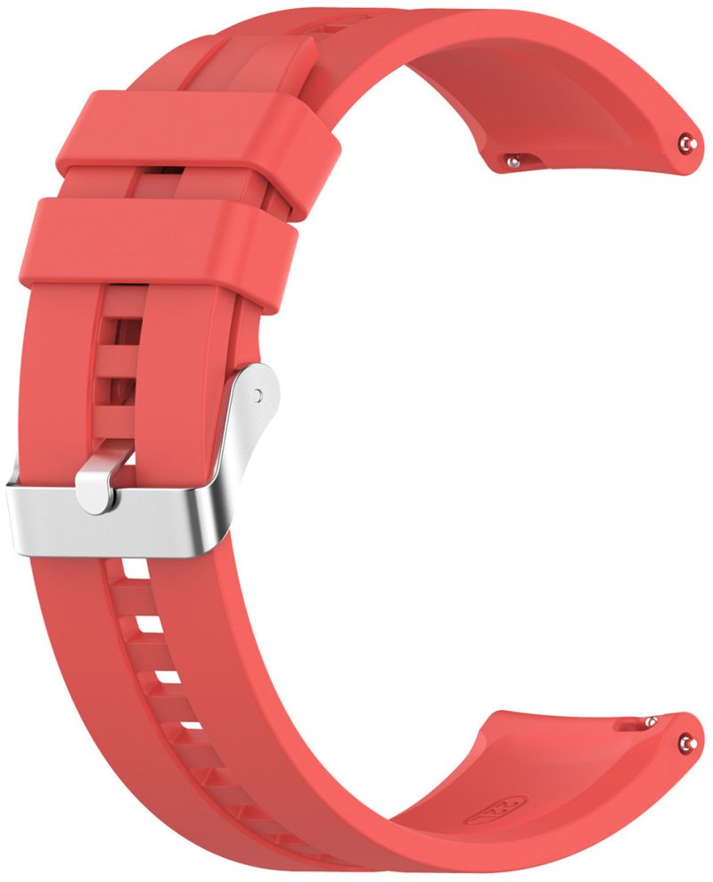 Ремешок для часов Red Line универсальный силиконовый рельефный, 22 мм, красный