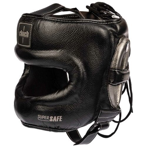 Боксерский шлем с бампером Clinch Face Guard Black/Bronze (L/XL)