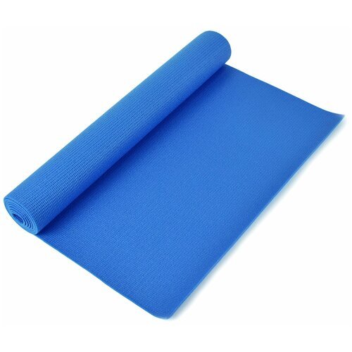 Коврик для йоги CLIFF PVC с чехлом (1720*610*4мм), синий