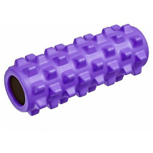 Ролик для йоги полнотелый (фиолетовый) 33х12см., ЭВА/ПВХ/АБС B33091