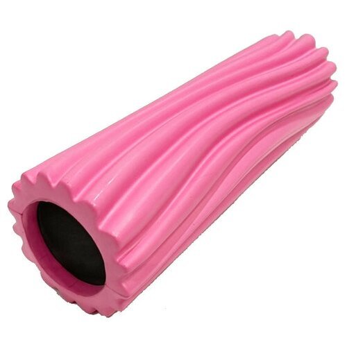 Ролик массажный для йоги Coneli Yoga Stripe 33x10 см розовый
