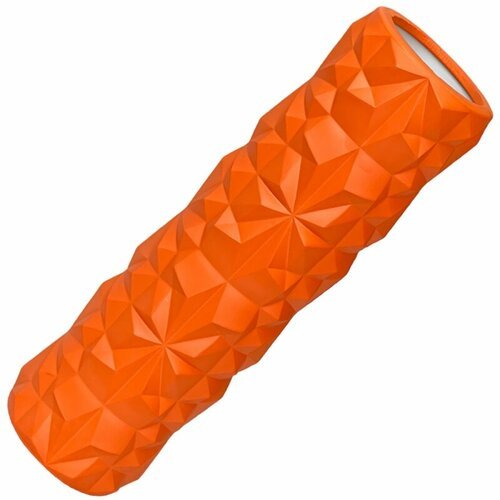 Ролик для йоги оранжевый 45х13см ЭВА/АБС Спортекс E40749