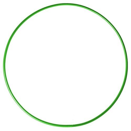 Обруч гимнастический, стальной, d=90 см, цвет зелёный