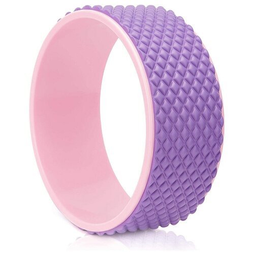 FWH-101 Колесо для йоги массажное 31х12см 6мм (розово/фиолетовое) (D34474)