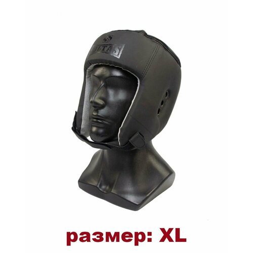 Шлем боксерский 'SOLTAS' - размер XL / открытый / черный