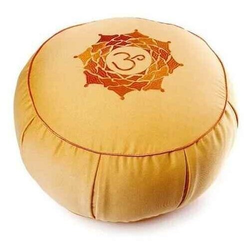 Подушка для медитации 'Ом' 30х15 см желтый