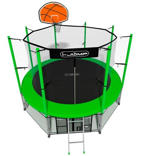 Каркасный батут i-JUMP Basket 16FT 488х488х270 см , green