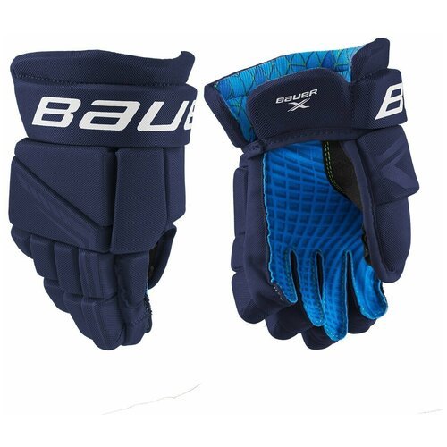 Перчатки хоккейные BAUER X S21 YTH 1058656 (9 / темно-синий)