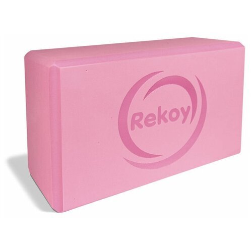 Блок для йоги Rekoy BLY2315 розовый