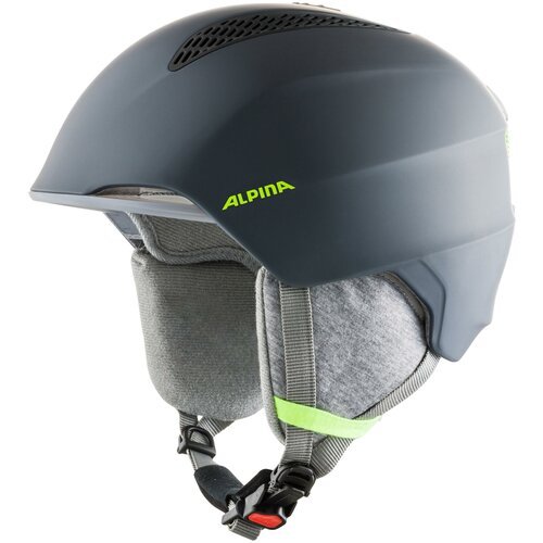 Шлем защитный ALPINA, Grand Jr 2020-2021, charcoal-neon matt