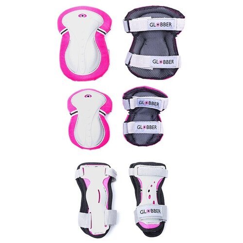 Globber Защита Globber Junior Set (локти, колени, ладони), цвет Розовый, ростовка XXS