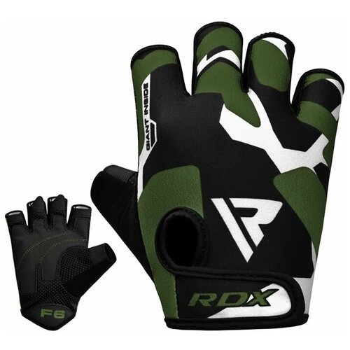 Перчатки для фитнеса RDX F6 BLACK/GREEN - RDX - Черный - L