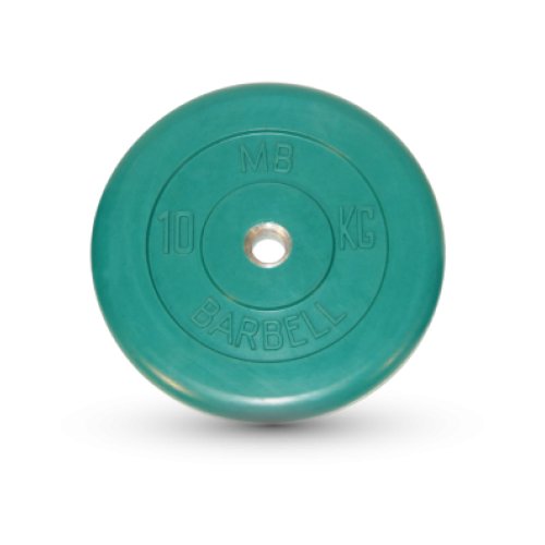 10 кг диск (блин) MB Barbell (зеленый) 26 мм.