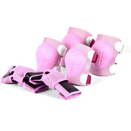 Комплект защиты для катания на роликах YD-0093, розовый, р. S