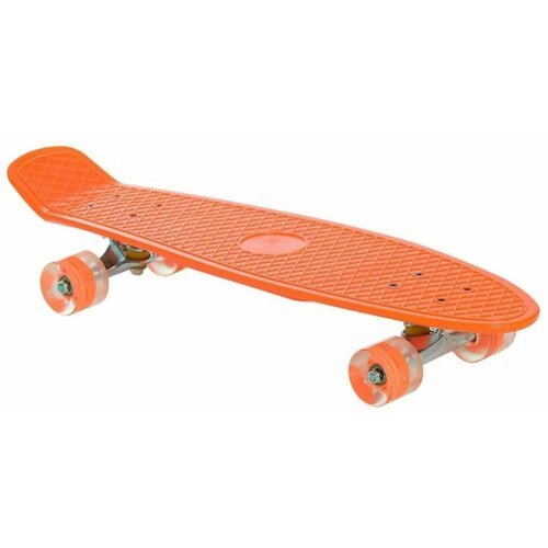 Скейт, скейтборд, роликовая доска, Пенни борд, 55 см, 55 х 12 х 9 см оранжевый