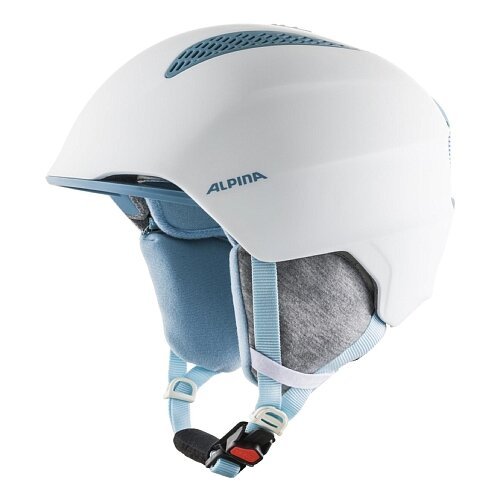 Шлем защитный ALPINA, Grand Jr 2020-2021, 51-54, white/sky blue matt
