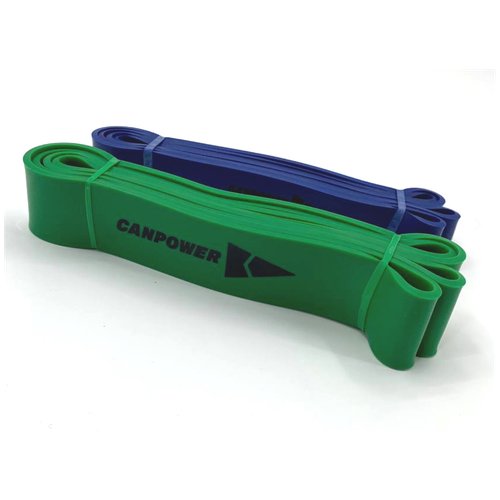 Резиновые петли для тренировок (23-60кг) 2 шт Canpower/Фитнес резинка/Эспандер/Зеленый цвет/Синий цвет