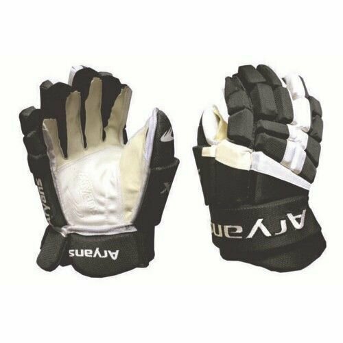 Хоккейные перчатки/краги ARYANS X80, размер 11'-28см, Черно-белые