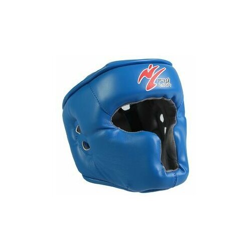 Ш4ИВ Шлем тренировочный МЕХИКО-1, иск. кожа, размер М (цвет синий)