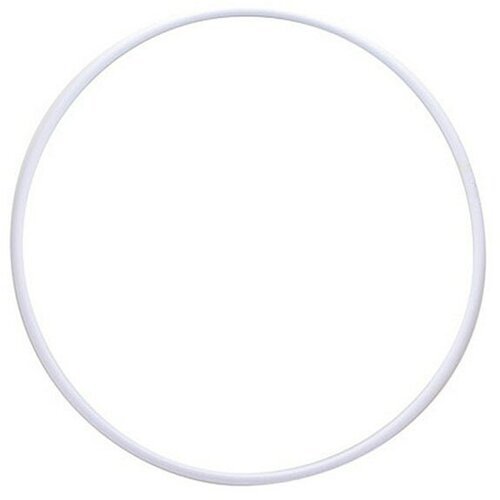 Обруч гимнастический энсо Made In Russia Mr-opl600, пластиковый, диаметр 600мм, белый (600 мм)