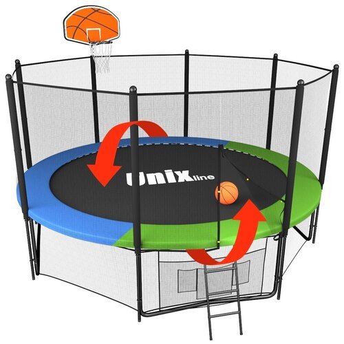 Баскетбольное кольцо для батута Unix Line Classic/Simple BASKUCL 3 шт., оранжевый
